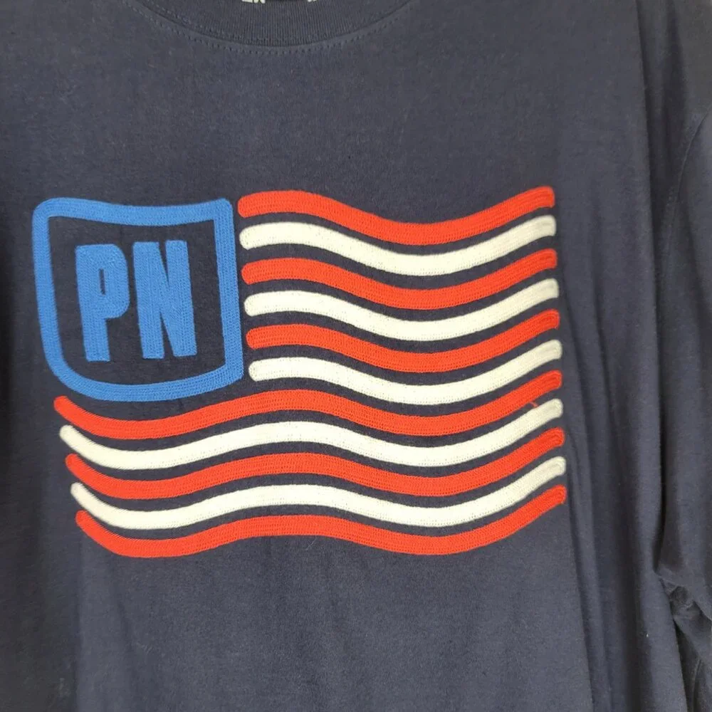 Parish Nation Embroidered Flag Short Sleeve T-Shirt Size 2X - Picture 7 of 11